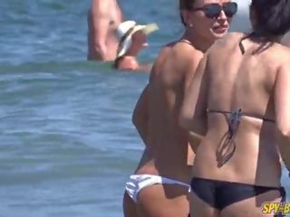Voyeur Beach Big Boobs Topless Amateur incredible Teens HD film
