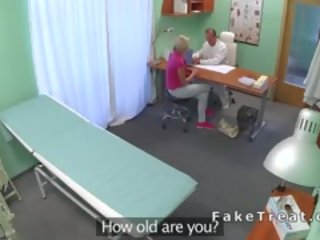 Medic Eats Pussy To Slim Blonde