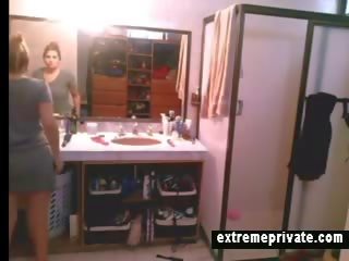 My sexy Mom Caught My Spycam In Bathroom